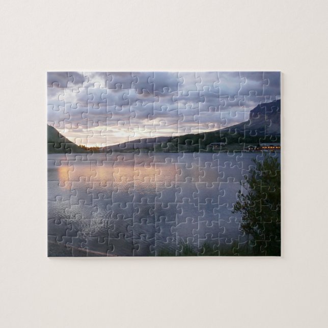 Puzzle Amanecer en el lago Swiftcurry I (Horizontal)