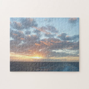 Puzzle Amanecer en el mar I Pastel