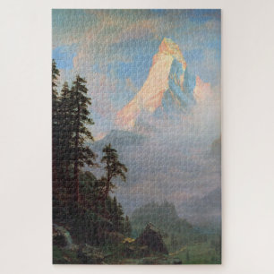 Puzzle Amanecer en el Matterhorn, Albert Bierstadt