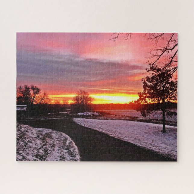 PUZZLE AMANECER EN INVIERNO (Horizontal)