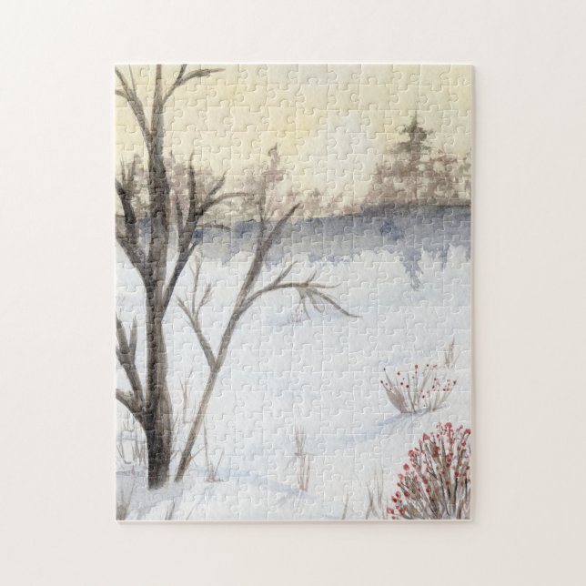 Puzzle Amanecer en invierno (Vertical)