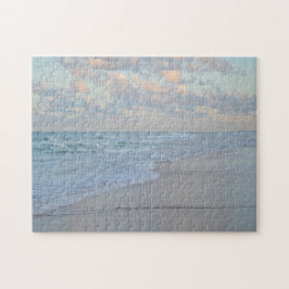 Puzzle Amanecer en la playa agua tranquila Artístico Arte