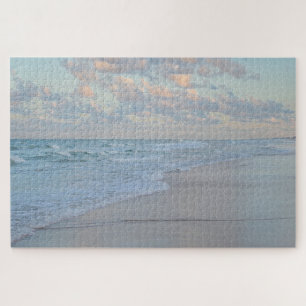Puzzle Amanecer en la playa agua tranquila artístico gran