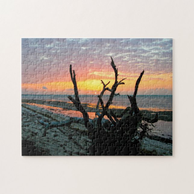 Puzzle Amanecer en la playa del océano Key West, Florida (Horizontal)