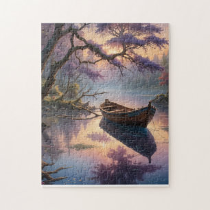 Puzzle Amanecer en las aguas estancadas