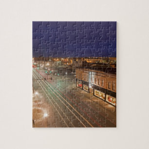 Puzzle Amanecer en Main Street de Bismarck, Dakota del No