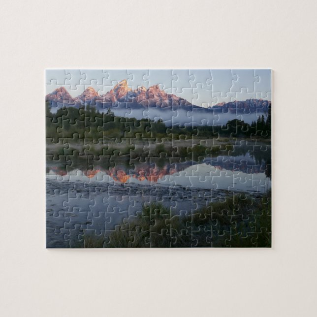 Puzzle Amanecer en Schwabacker aterrizando en Grand Teton (Horizontal)