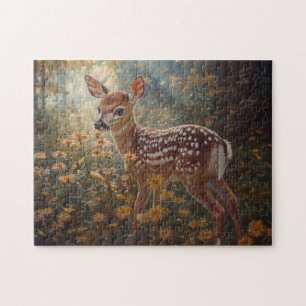 Puzzle Amanecer lindo en el bosque