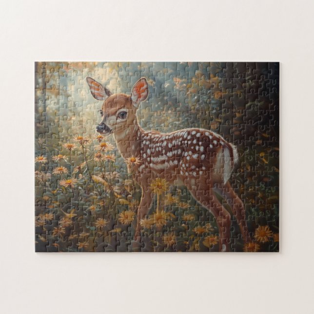 Puzzle Amanecer lindo en el bosque (Horizontal)