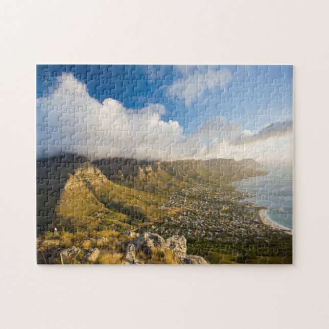Puzzle Amanecer sobre Camps Bay y Table Mountain (Horizontal)