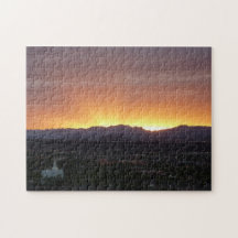 Amanecer sobre el paisaje de St. George Utah