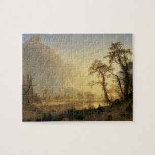 Puzzle Amanecer, Valle de Yosemite por Albert Bierstadt