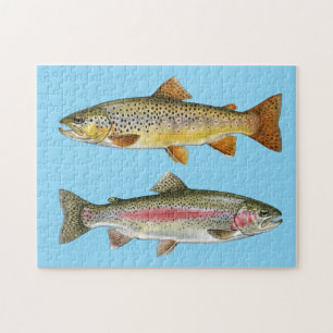 Puzzle Amante de la Pesca – Diseño de Pesca de Trucha
