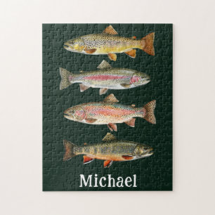 Puzzle Amante de la pesca personalizado – Diseño de pesca