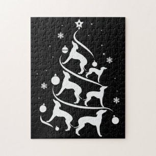 Puzzle amante del árbol de navidad de los grises italiano