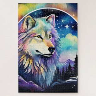 Puzzle Amantes de animales de lobo geniales