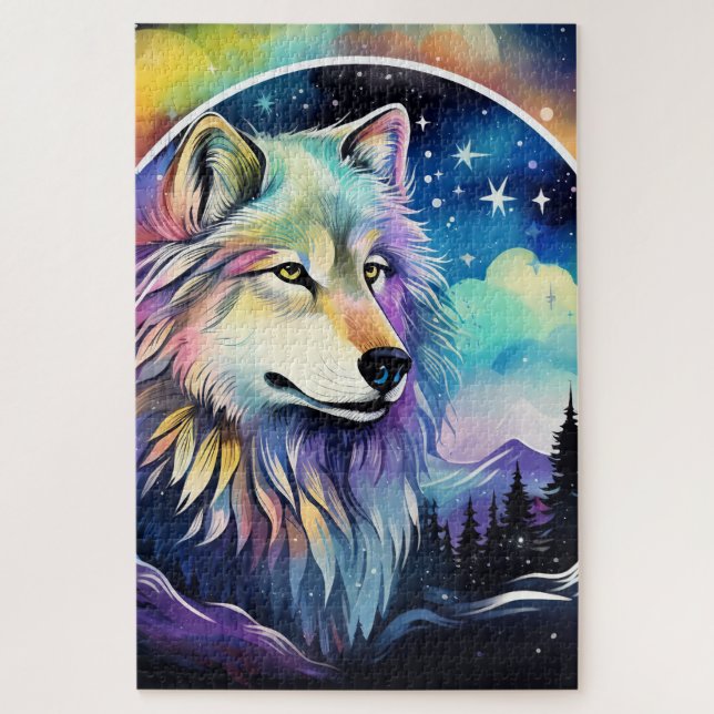 Puzzle Amantes de animales de lobo geniales (Vertical)