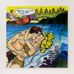 Puzzle Amantes de Ocean Romance Vintage Comics