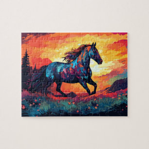 Puzzle Amantes Del Caballo En Campo Resumen De Amantes De