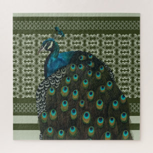 Puzzle Amantes elegantes del Pájaro Peacock