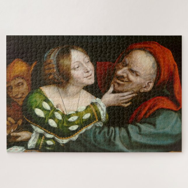 Puzzle Amantes Ill-Matched (por Quentin Massys) (Horizontal)