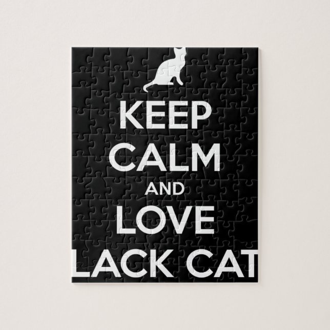 Puzzle Amar los gatos negros (Vertical)