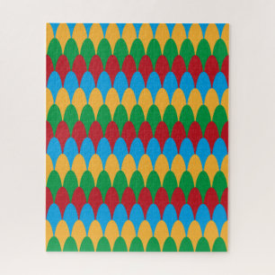 Puzzle Amarillo Azul Verde y Rojo Geométrico Veneras