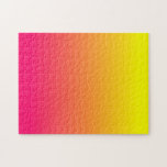 Puzzle Amarillo Naranja Rosa Ombre<br><div class="desc">Un diseño ombre de amarillo a rosa brillante con rico naranja en el medio. Este es uno de los rompecabezas más populares en mi tienda. Si desea transferir esto a un artículo de decoración del hogar más grande,  envíe una solicitud.</div>