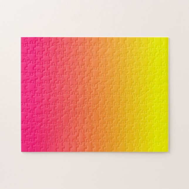 Puzzle Amarillo Naranja Rosa Ombre (Horizontal)
