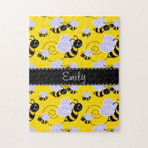 Puzzle Amarillo y negro manosee la abeja