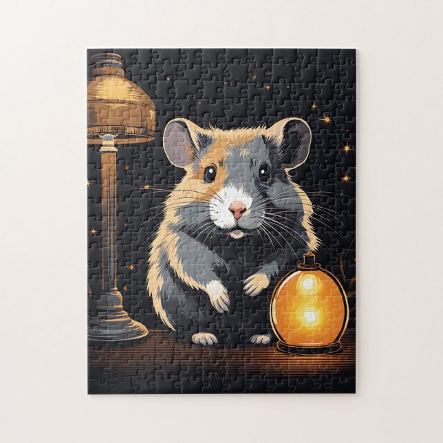 Puzzle Ambiente acogedor de Hamster (Vertical)