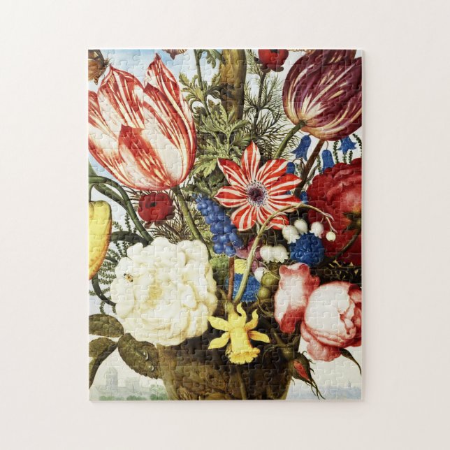 Puzzle Ambrosius Bosschaert El Anciano - Bouquet De Flor (Vertical)