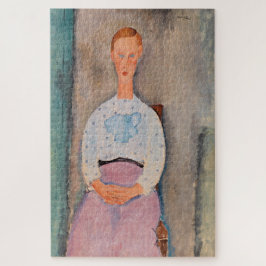 Puzzle Amedeo Modigliani - Chica con una blusa polka-dot