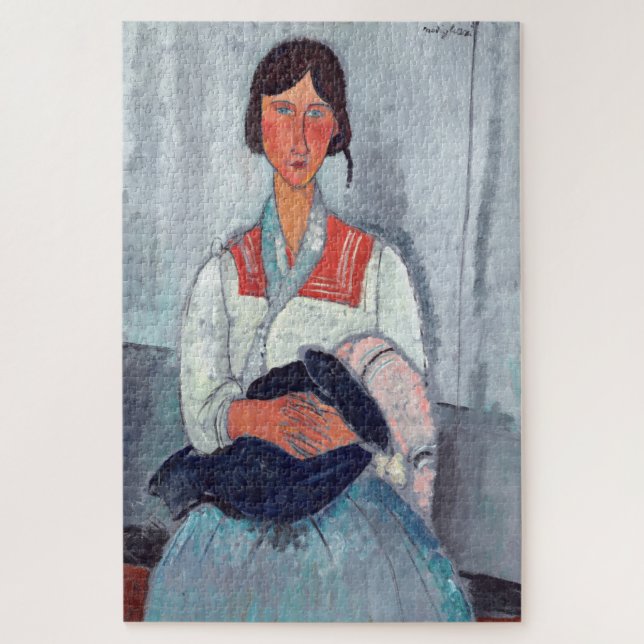 Puzzle Amedeo Modigliani - Gypsy Woman with Baby (Vertical)