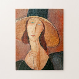 Puzzle Amedeo Modigliani - Jeanne Hebuterne en gran Gorra