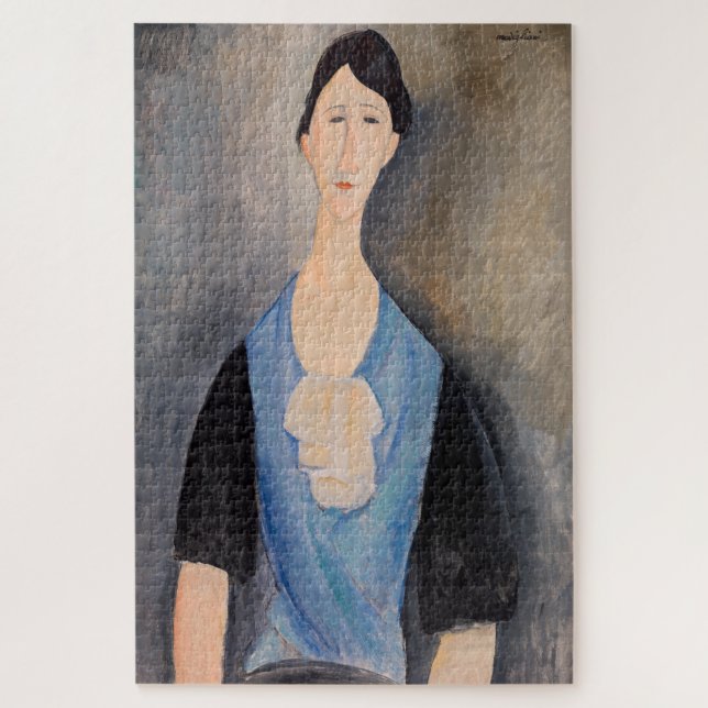 Puzzle Amedeo Modigliani - Joven mujer azul (Vertical)