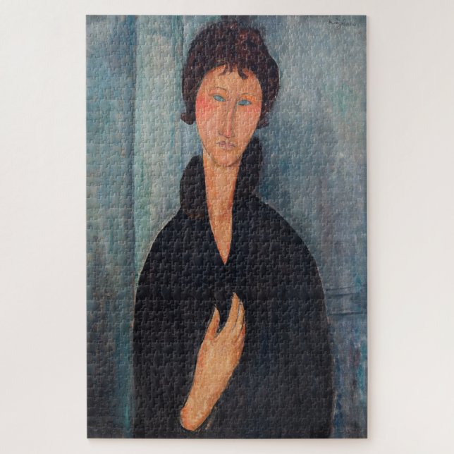 Puzzle Amedeo Modigliani - Mujer con ojos azules (Vertical)