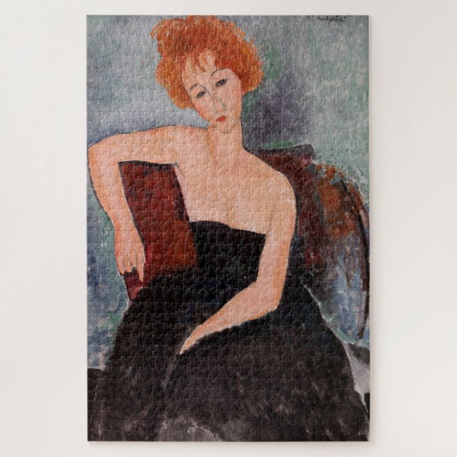 Puzzle Amedeo Modigliani - Vestido nocturno Chica pelirro (Vertical)
