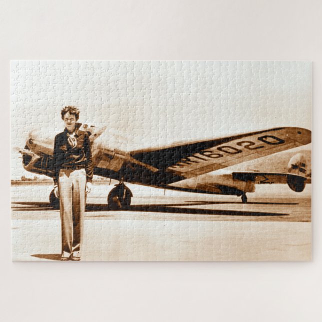 Puzzle Amelia Earhart Lockheed Electra Alrededor de 1937  (Horizontal)