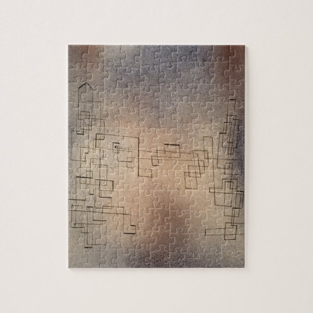 Puzzle Amenazante tormenta de nieve por Paul Klee (Vertical)