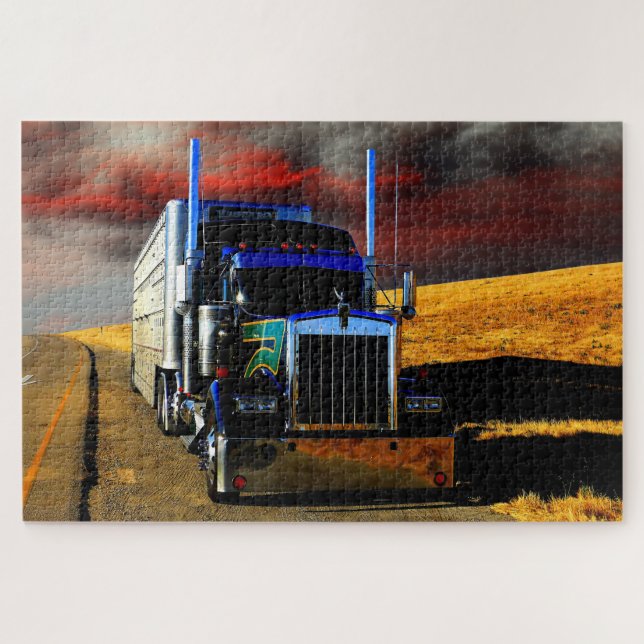 Puzzle American Truck Big Rig (Horizontal)