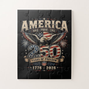 Puzzle Americano 250 Aniversario Patriótico USA 4 de Juli