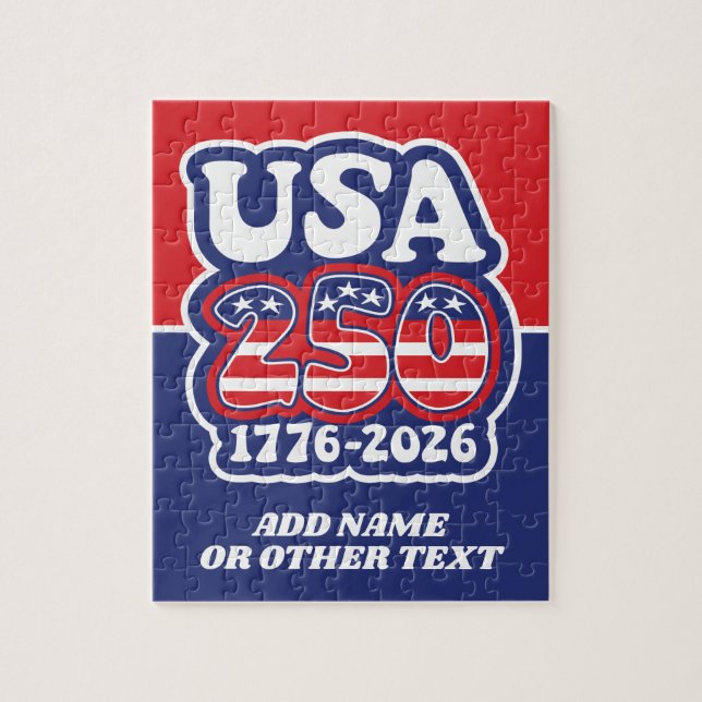 Puzzle America's 250th Birthday - Groovy USA 250 (Vertical)