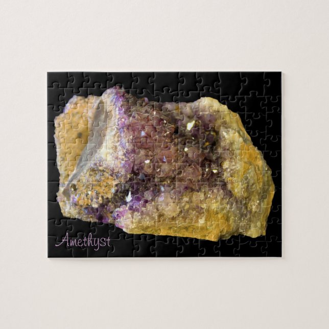Puzzle Amethyst Crystals Minerals Nature Photography (Horizontal)