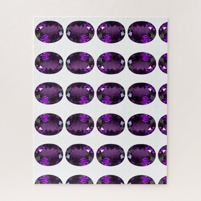 Puzzle Amethyst Gemstone (Vertical)
