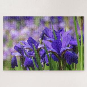 Puzzle Amethyst Purple Irises Floral Garden