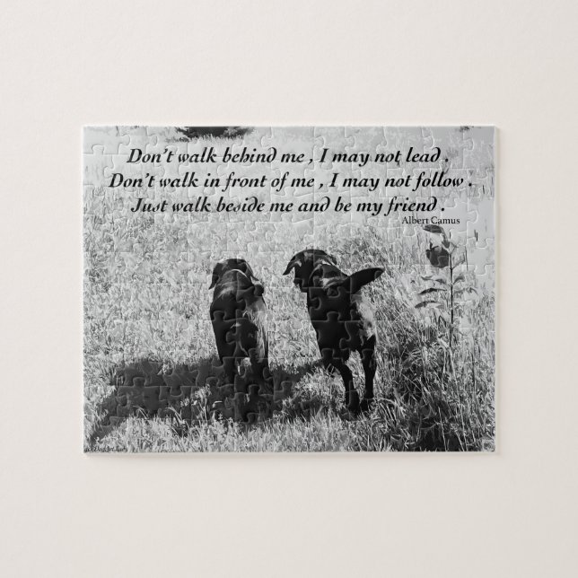 Puzzle Amigos - Black Lab (Horizontal)
