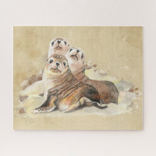 Puzzle Amigos de la familia Cute sellan animales animales