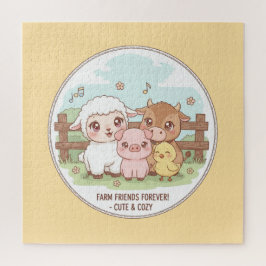 Puzzle Amigos de la granja para siempre - lindos y acoged