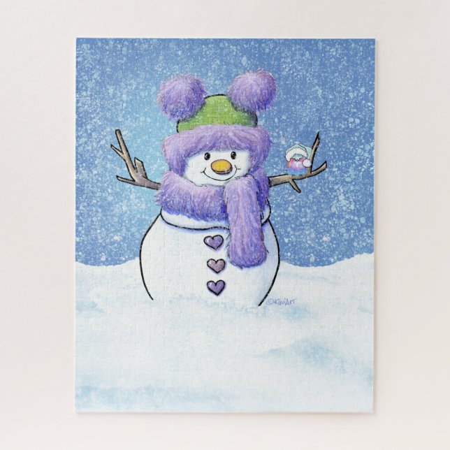 Puzzle Amigos de la nieve de KiniArt (Vertical)